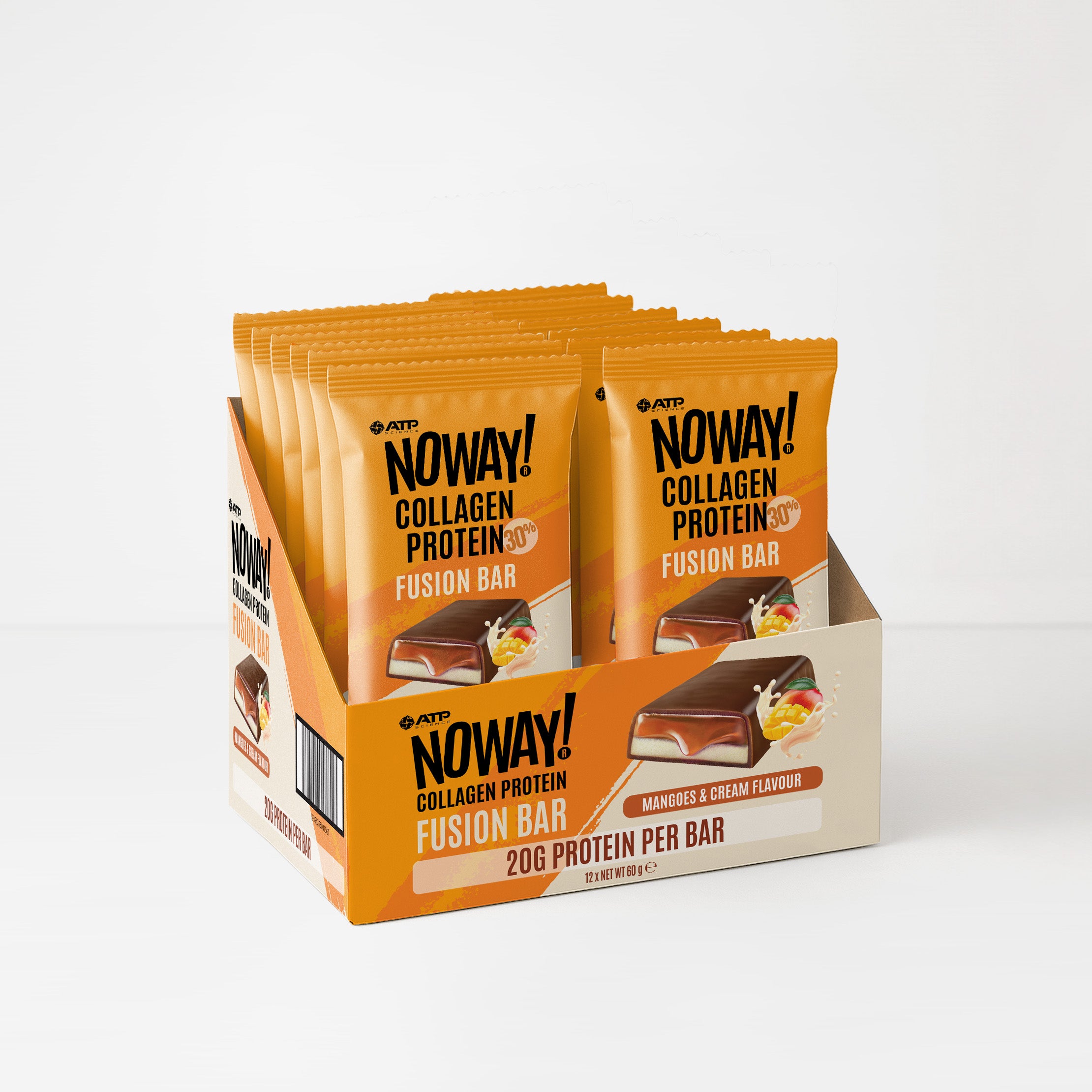 NOWAY Collagen Fusion Bar Box of 12 - Mangoes & Cream