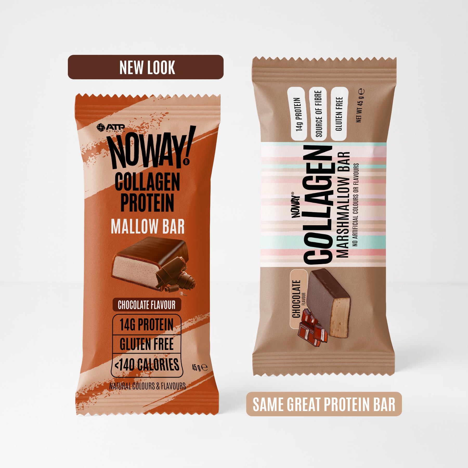 NOWAY Collagen Marshmallow Bar Box of 12 - Chocolate