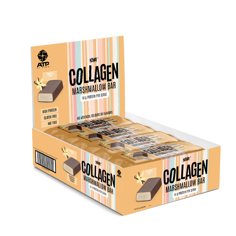 NOWAY Collagen Marshmallow Bar Box of 12 - Vanilla
