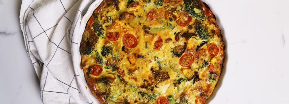 Modbiotic Friendly Veggie Quiche