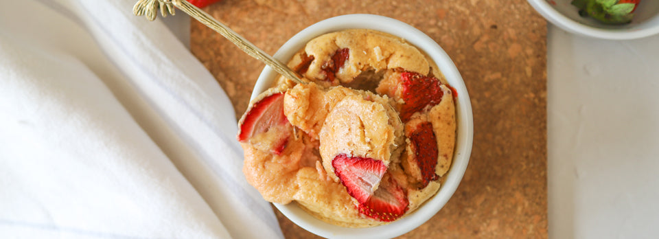 Strawberry Shortcake Baked Oats