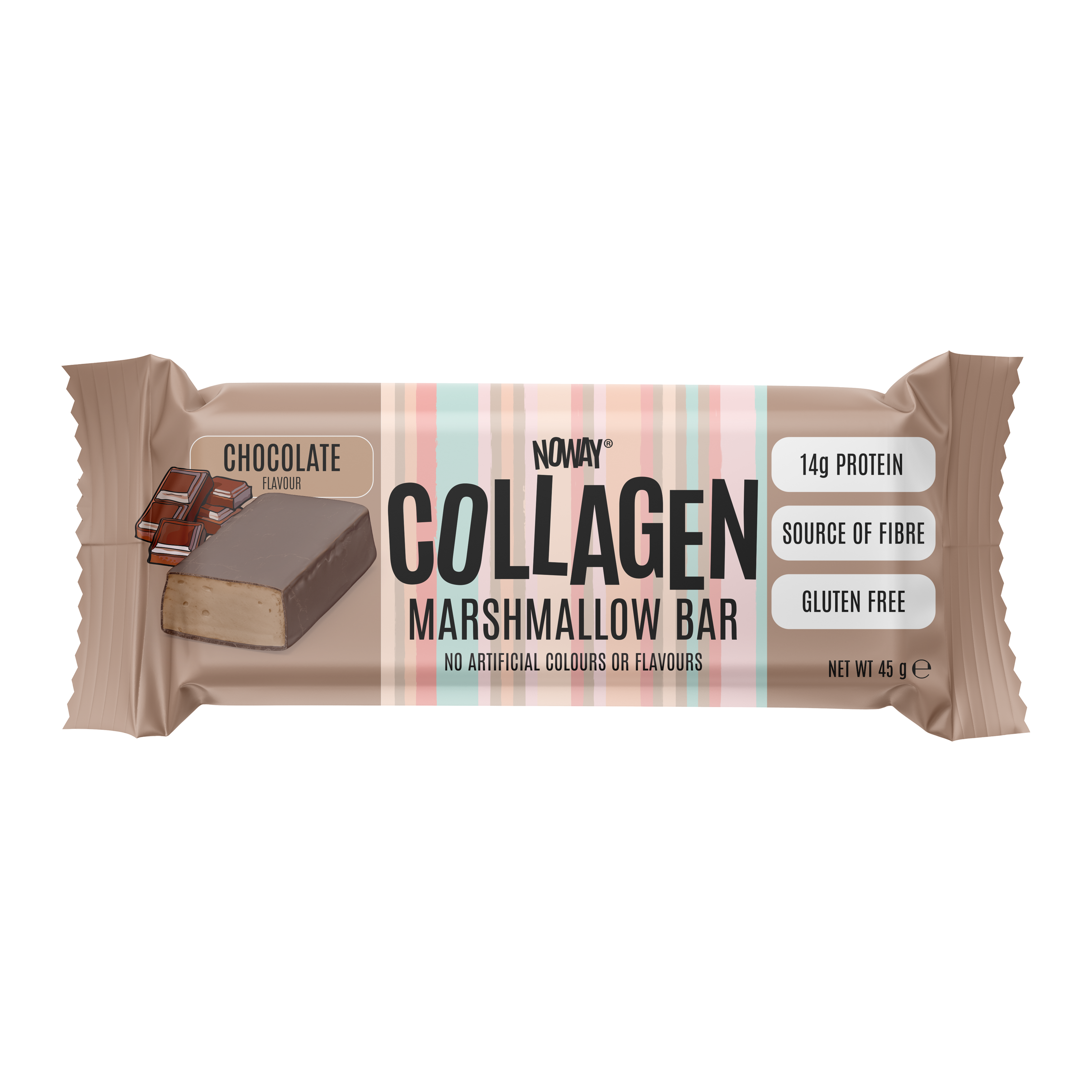 NOWAY Collagen Marshmallow Bar - Chocolate