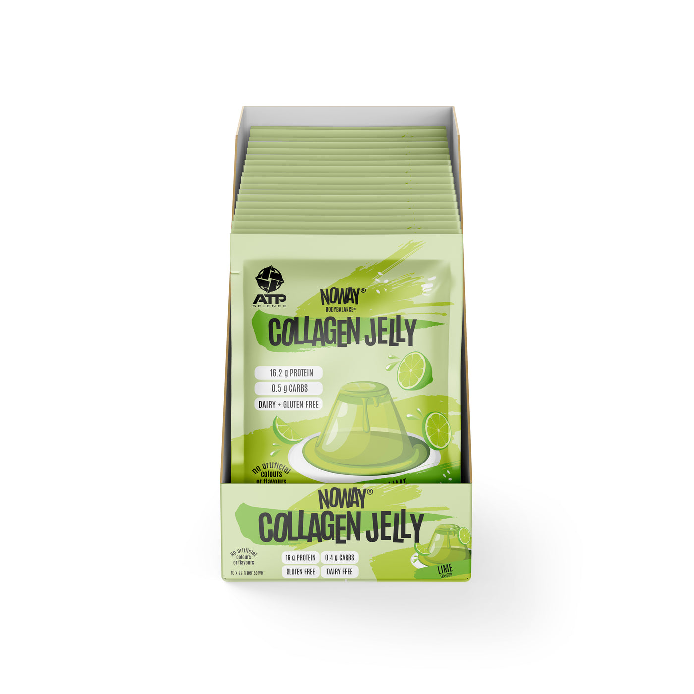 NOWAY Collagen Protein Jelly 10 Pack - Lime