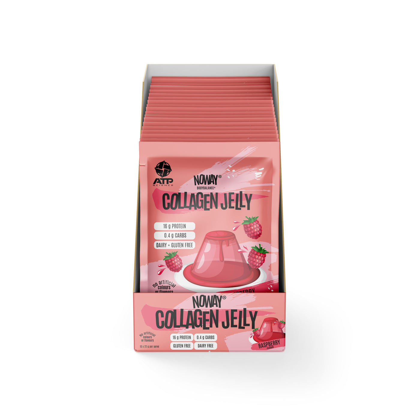 NOWAY Collagen Protein Jelly 10 Pack - Raspberry