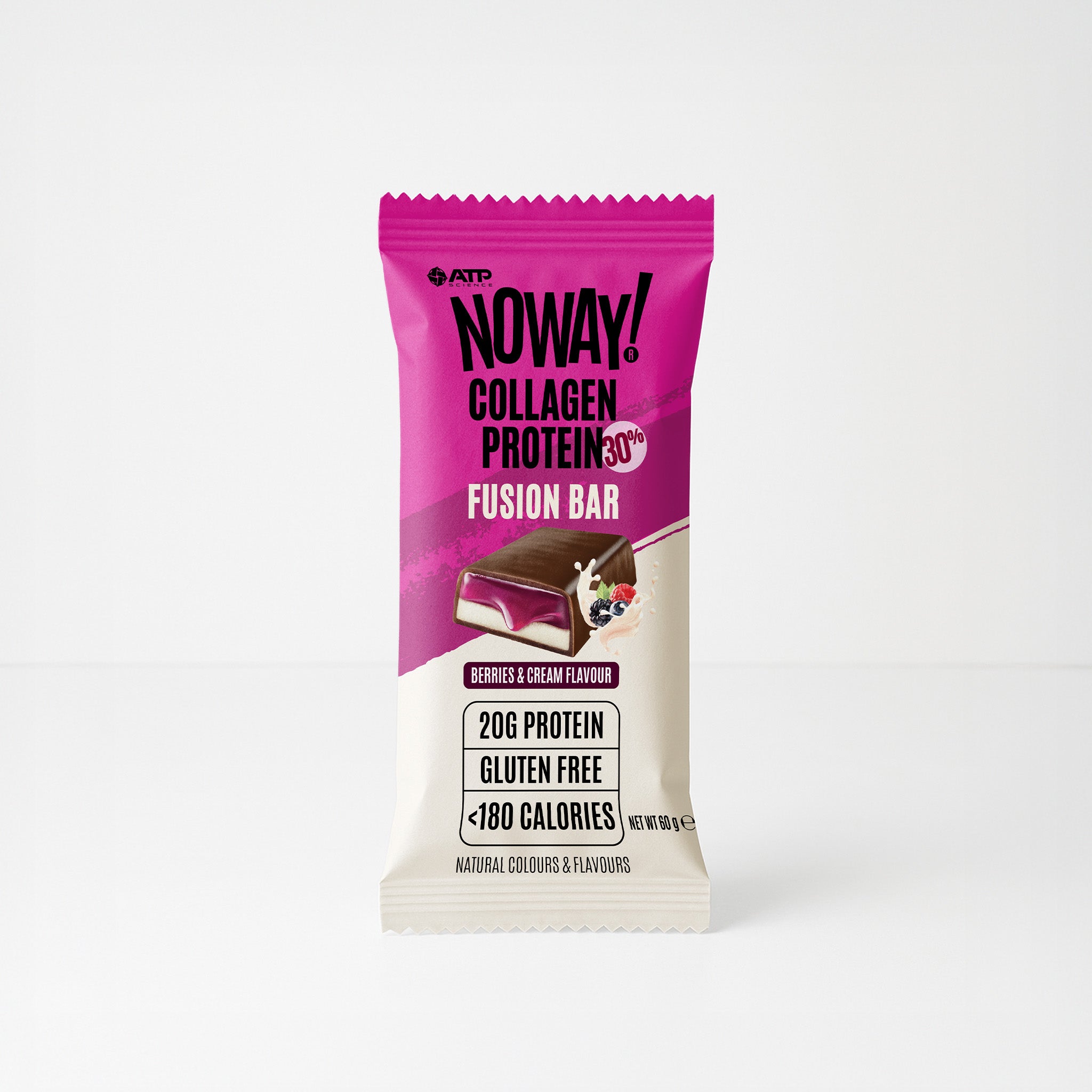NOWAY Collagen Fusion Bar - Berries & Cream