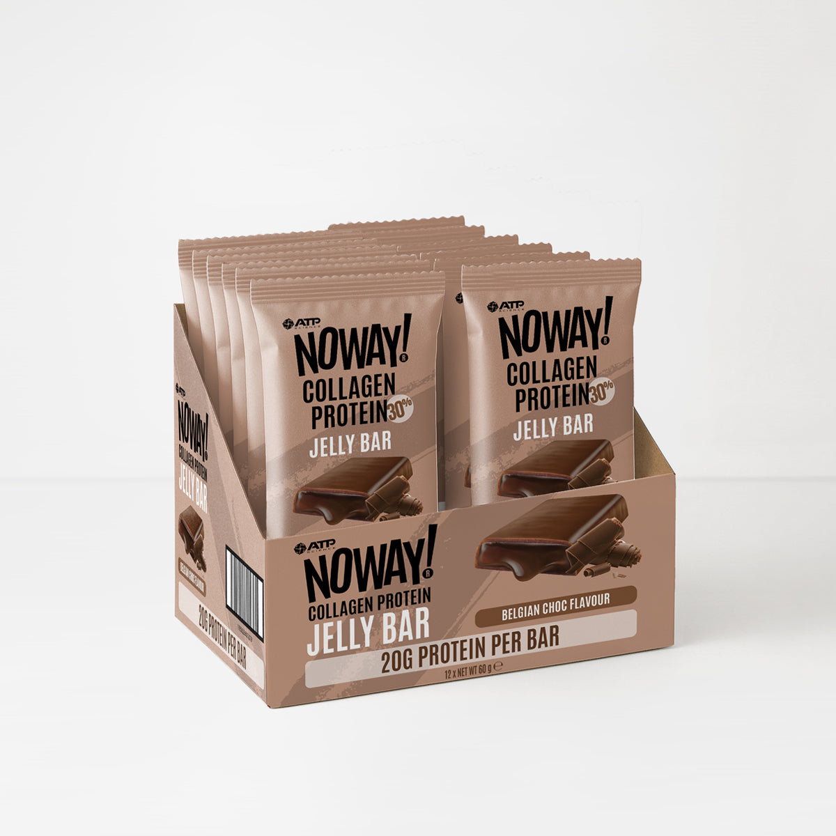 NOWAY Collagen Jelly Bar Box of 12 - Belgian Choc