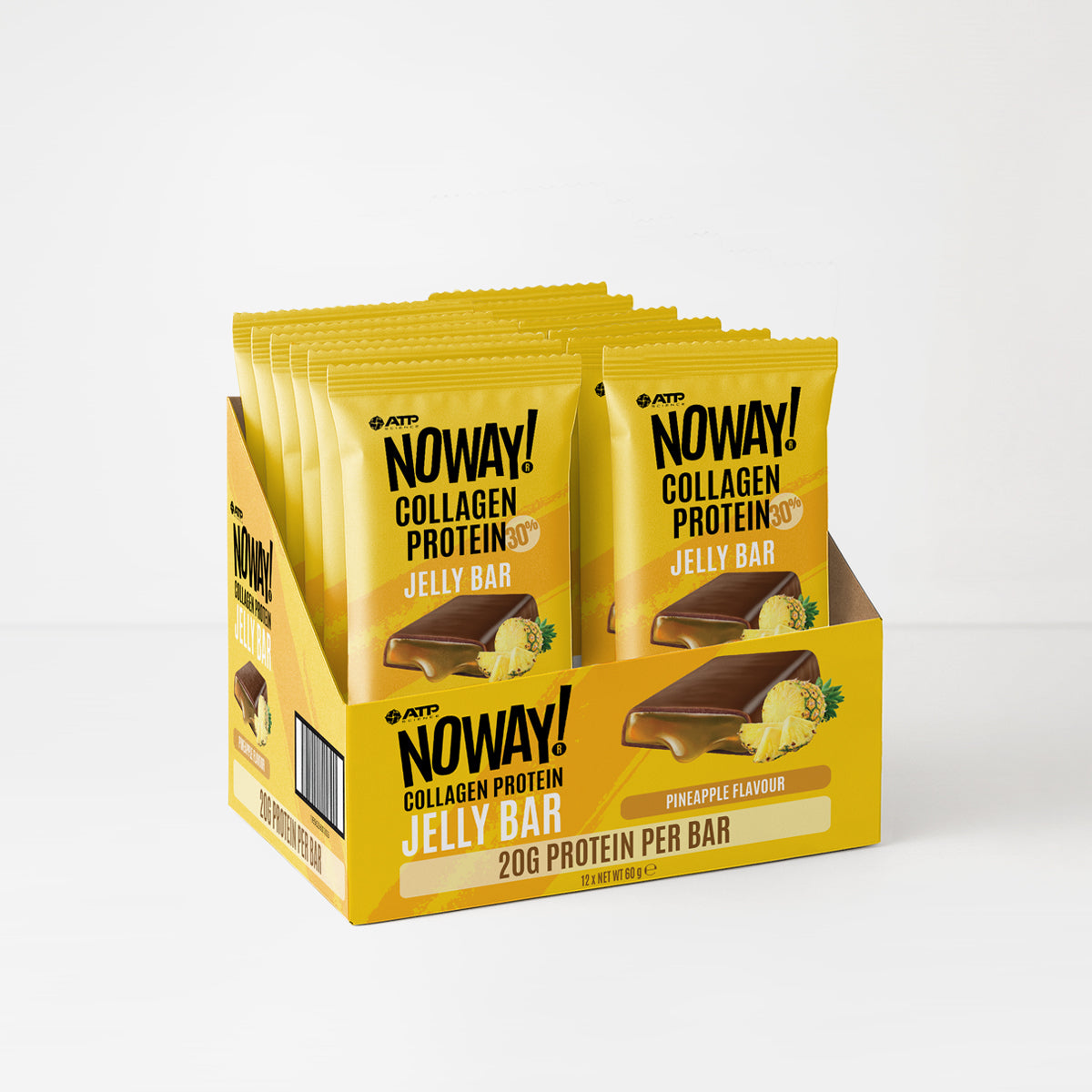 NOWAY Collagen Jelly Bar Box of 12 - Pineapple