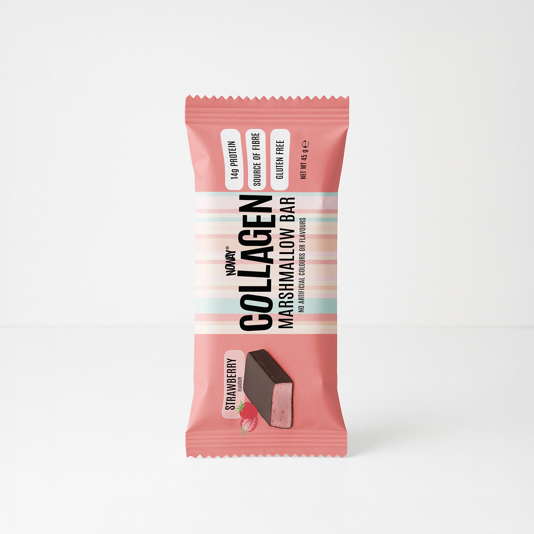 NOWAY Collagen Marshmallow Bar - Strawberry