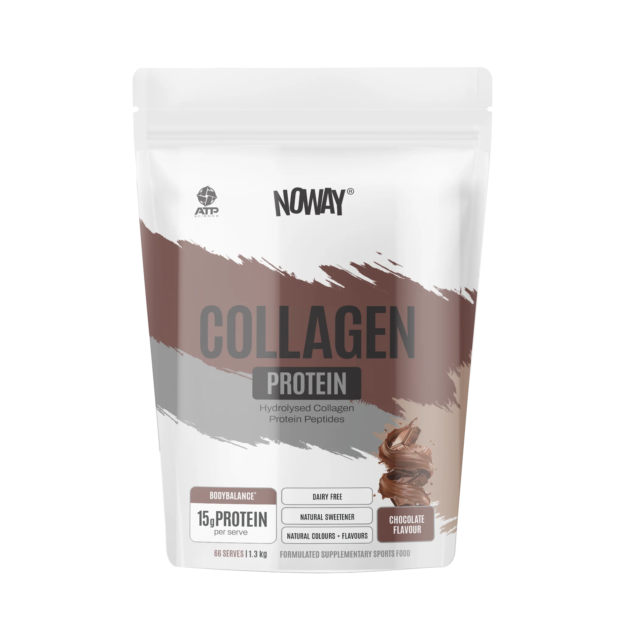 NOWAY Collagen Protein 1.3kg Bulk Pouch - Chocolate