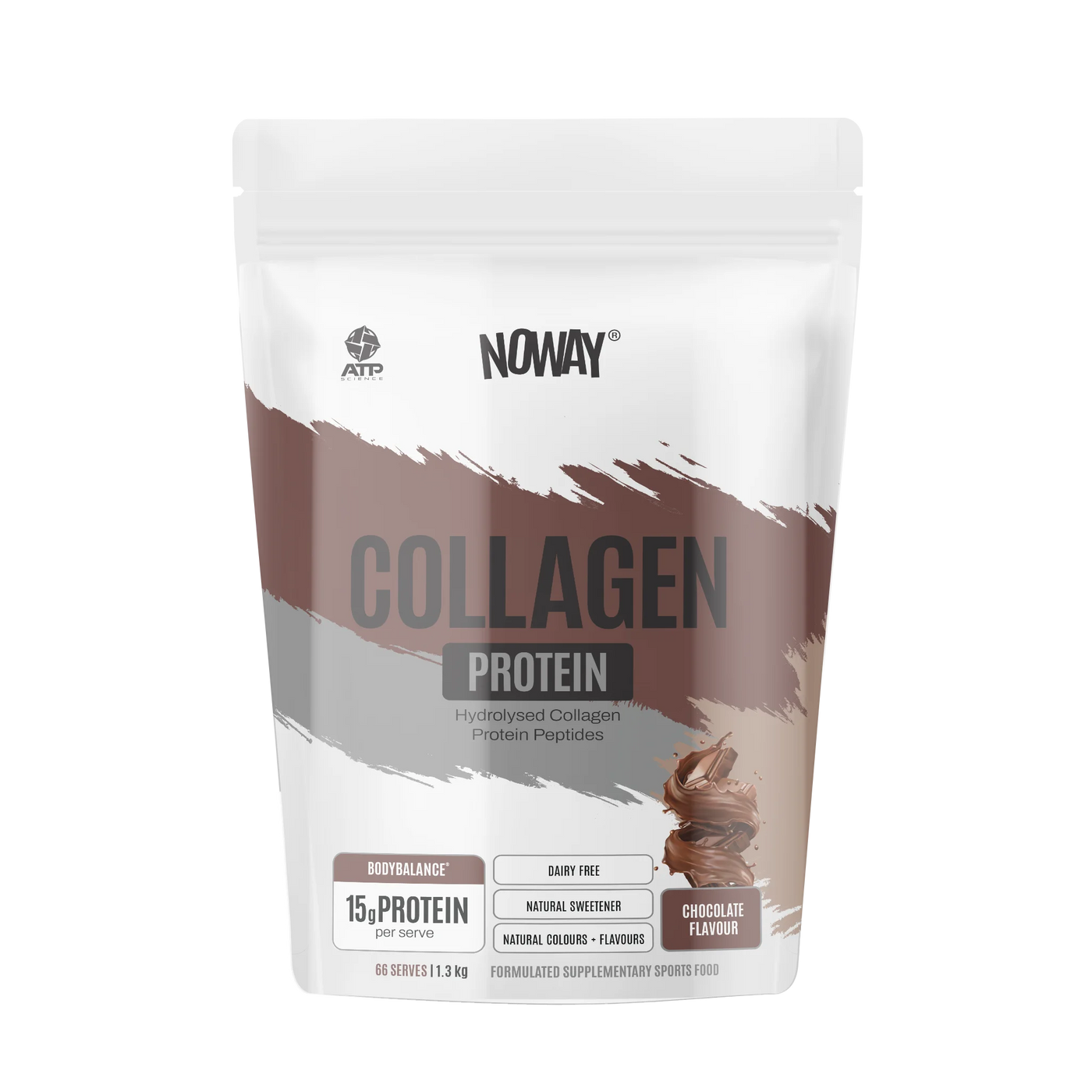 NOWAY Collagen Protein 1.3kg Bulk Pouch - Chocolate