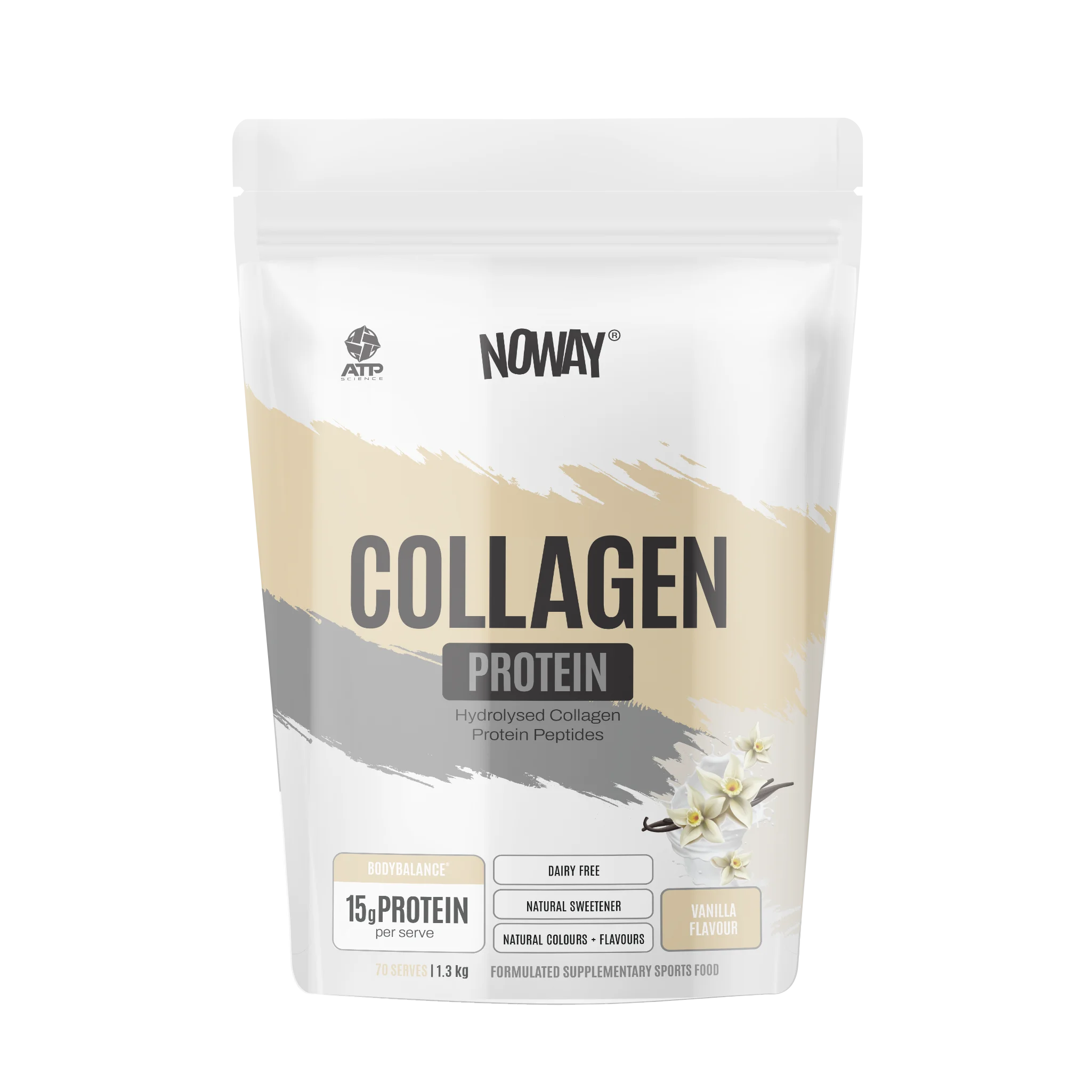 NOWAY Collagen Protein 1.3kg Bulk Pouch - Vanilla