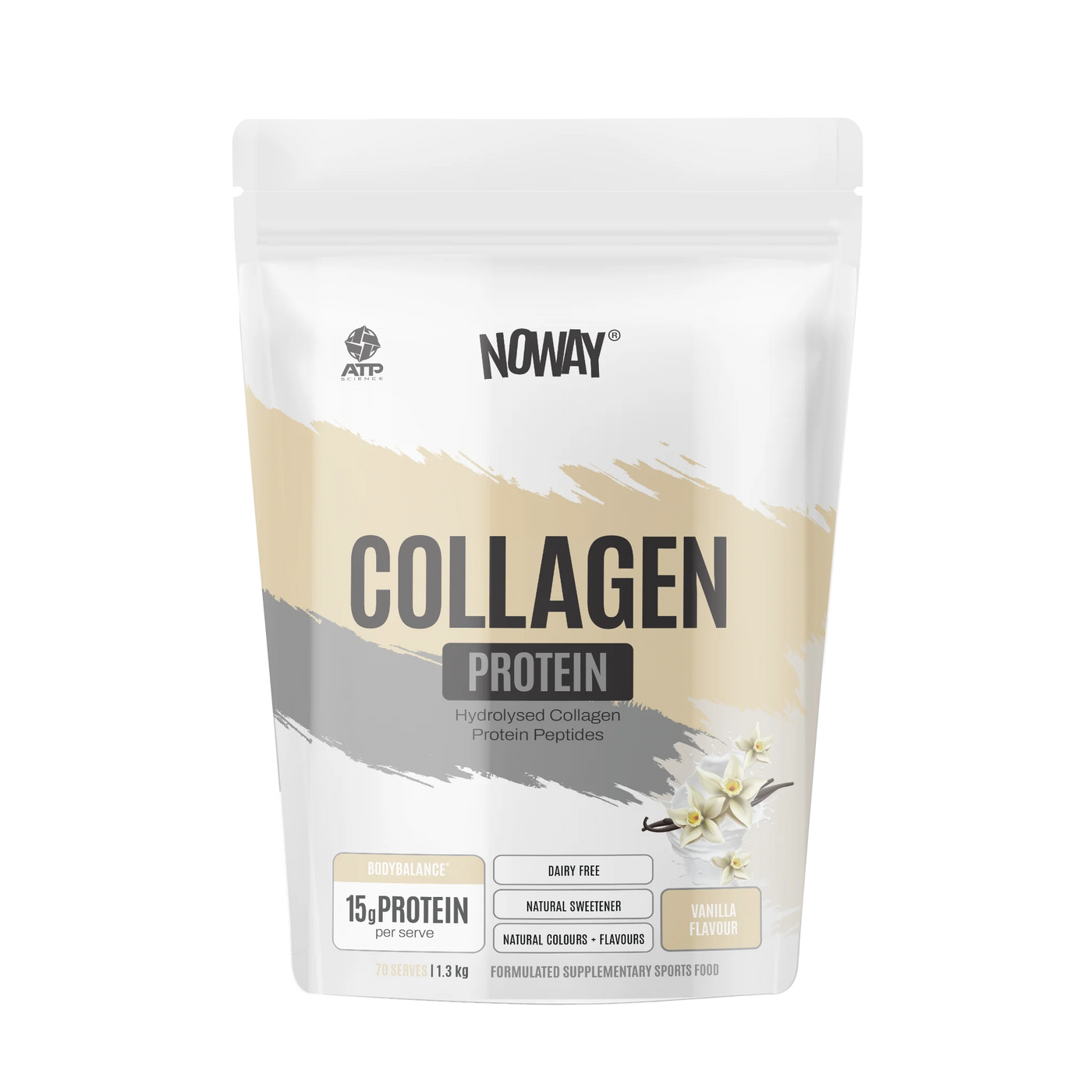 NOWAY Collagen Protein 1.3kg Bulk Pouch - Vanilla