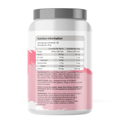 NOWAY Collagen Protein - Strawberry Milkshake