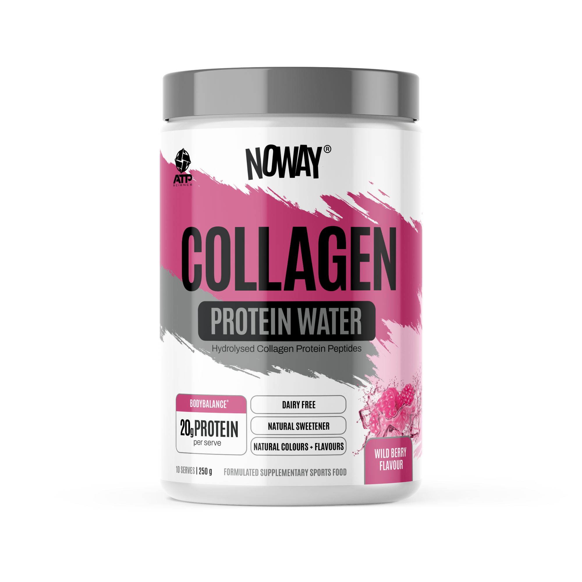 Noway Collagen Protein Water - Wild Berry 10 Serve