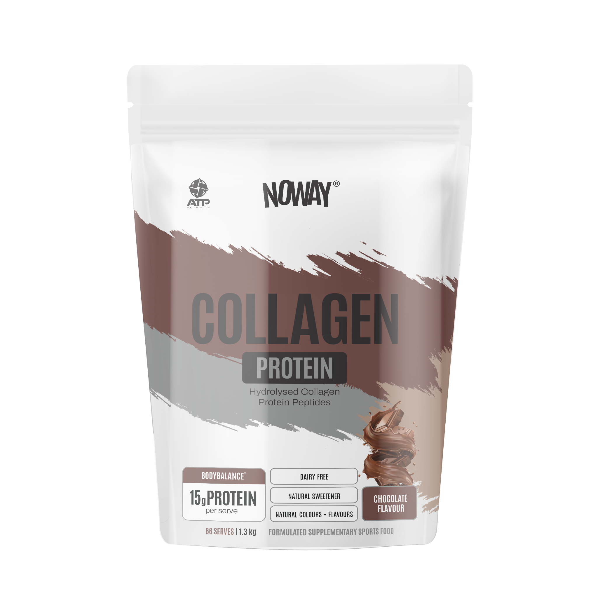 NOWAY Collagen Protein 1.3kg Bulk Pouch - Chocolate