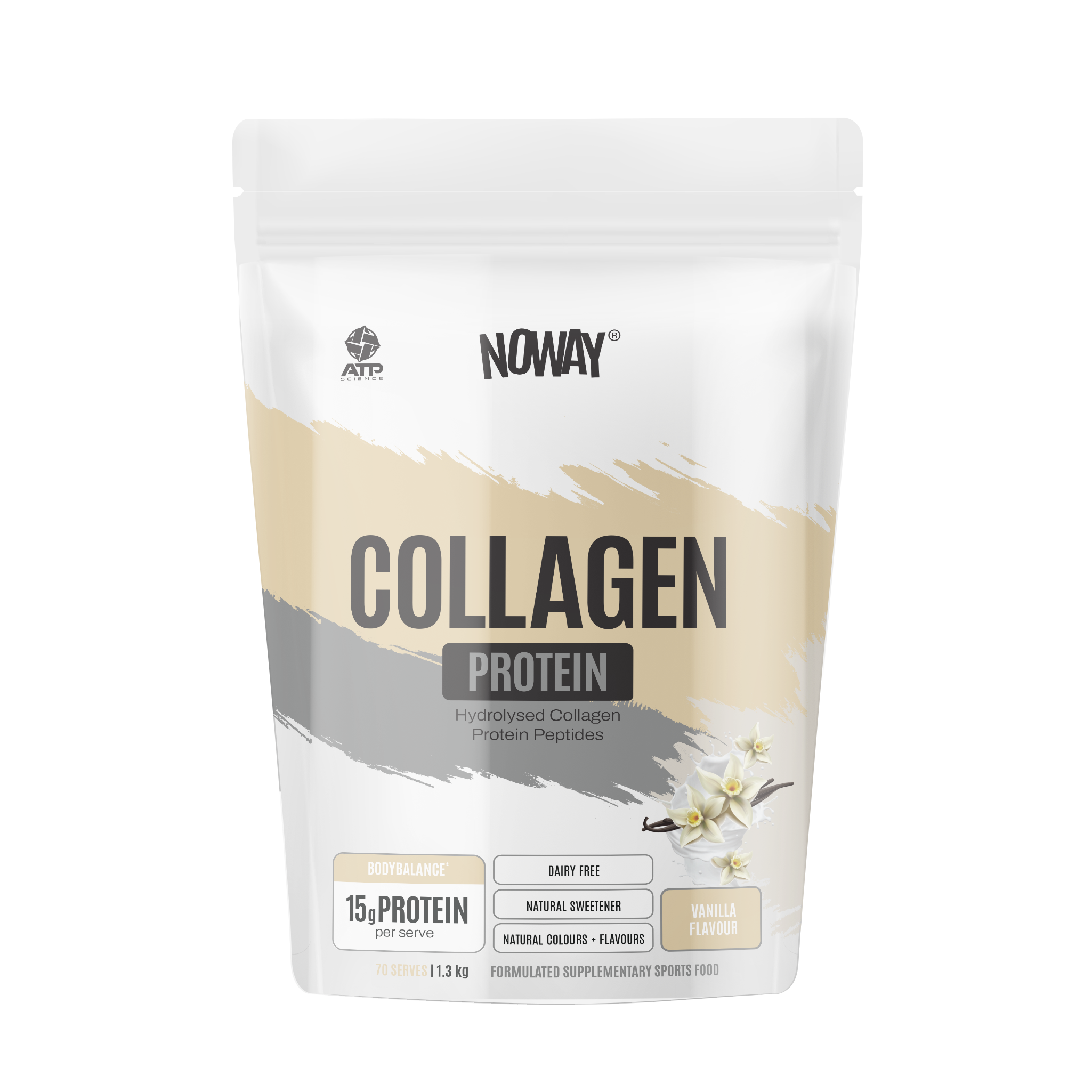 NOWAY Collagen Protein 1.3kg Bulk Pouch - Vanilla