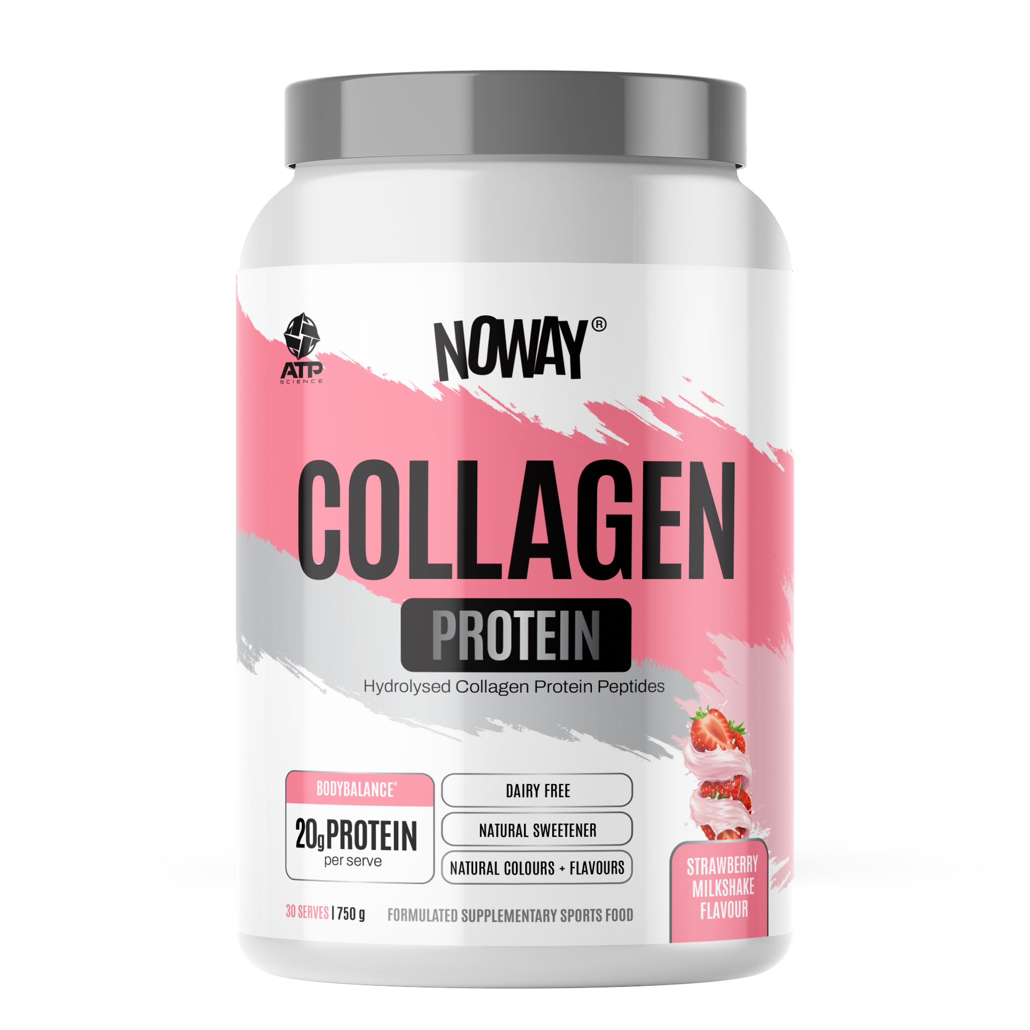 NOWAY Collagen Protein - Strawberry Milkshake