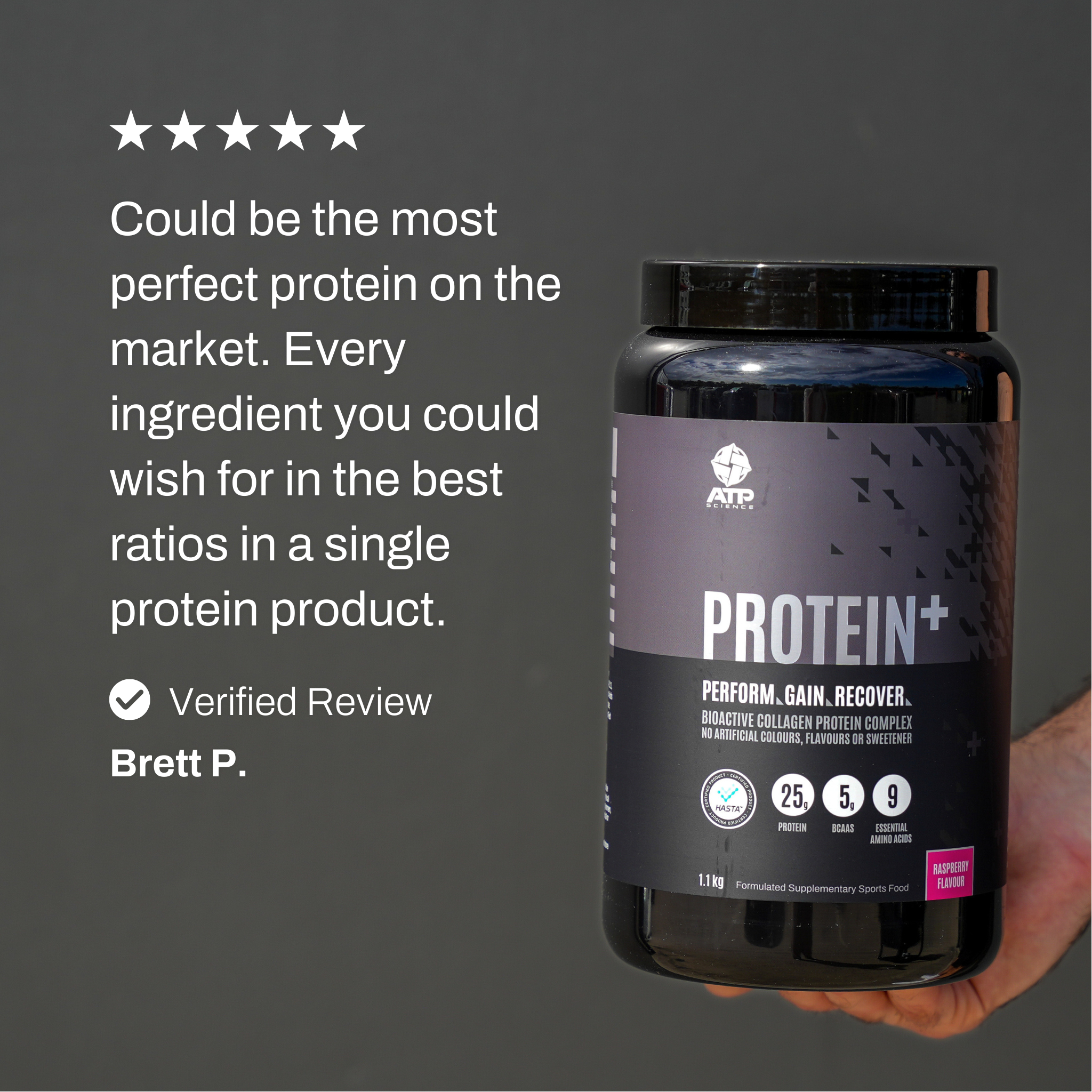 Protein Plus Collagen Protein - Raspberry