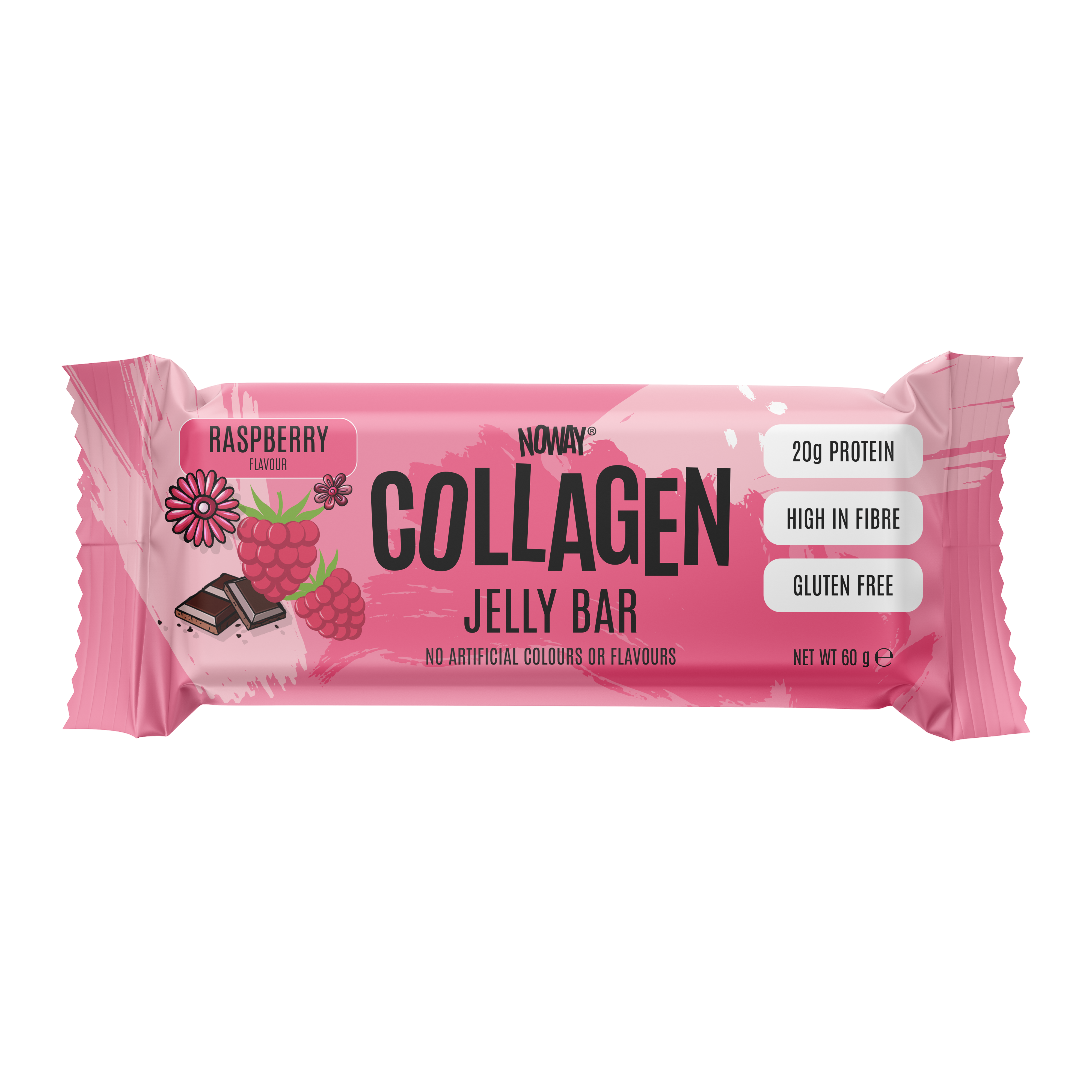 NOWAY Collagen Jelly Bar - Raspberry