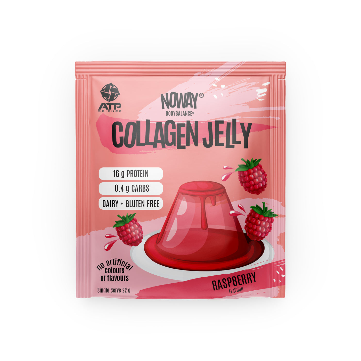 NOWAY Collagen Jelly Single Sachet - Raspberry