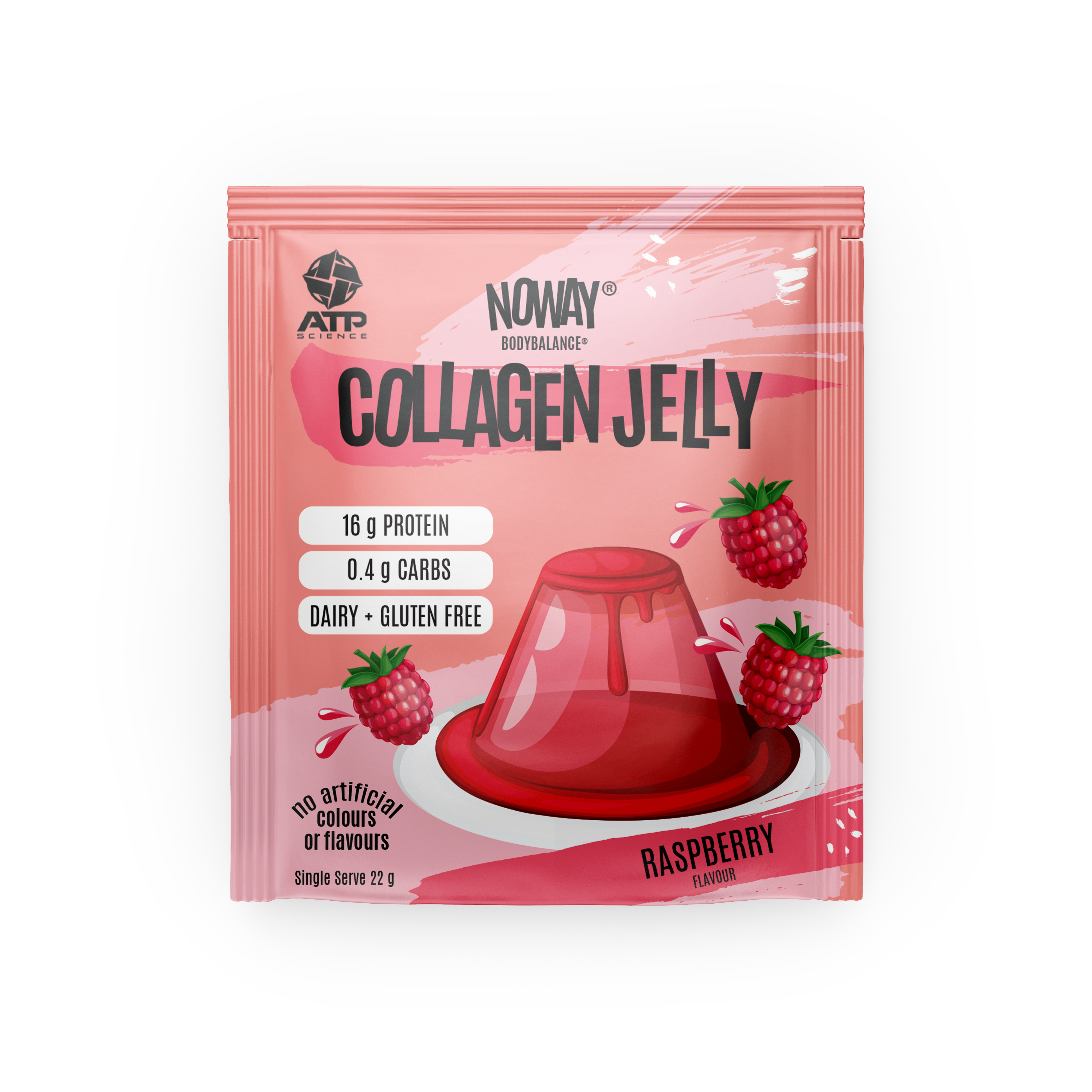 NOWAY Collagen Jelly Single Sachet - Raspberry