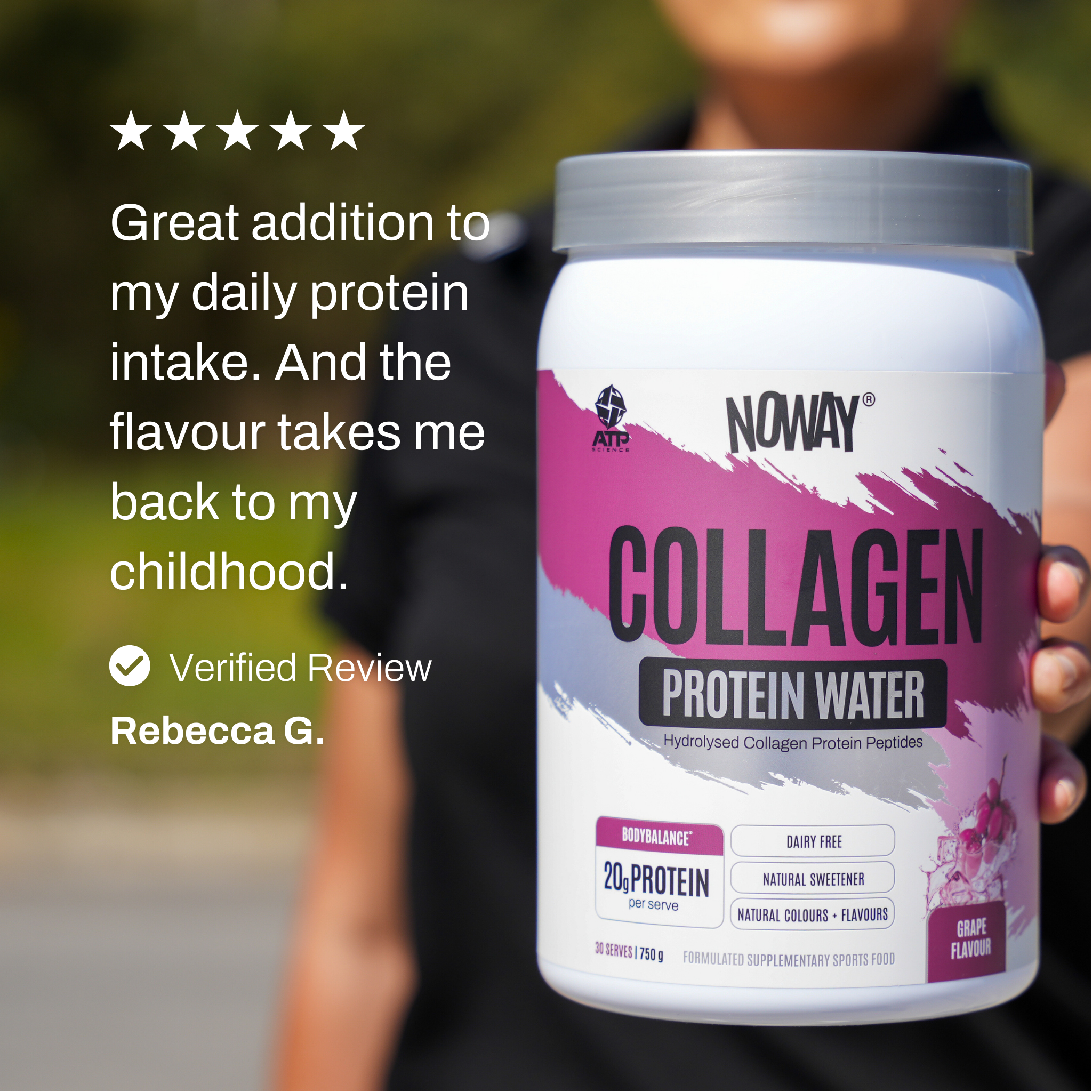 Noway Collagen Protein Water - Grape