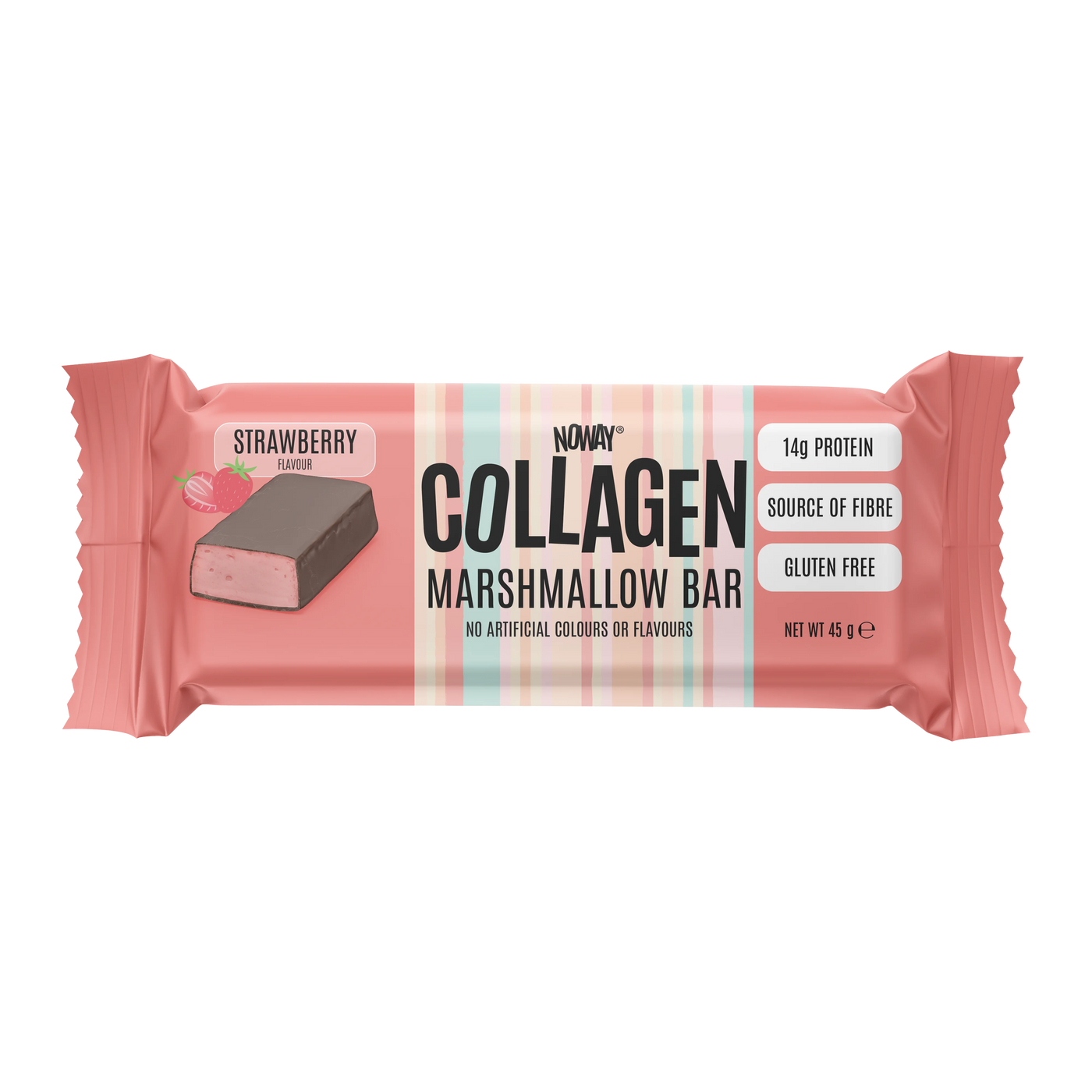 NOWAY Collagen Marshmallow Bar - Strawberry