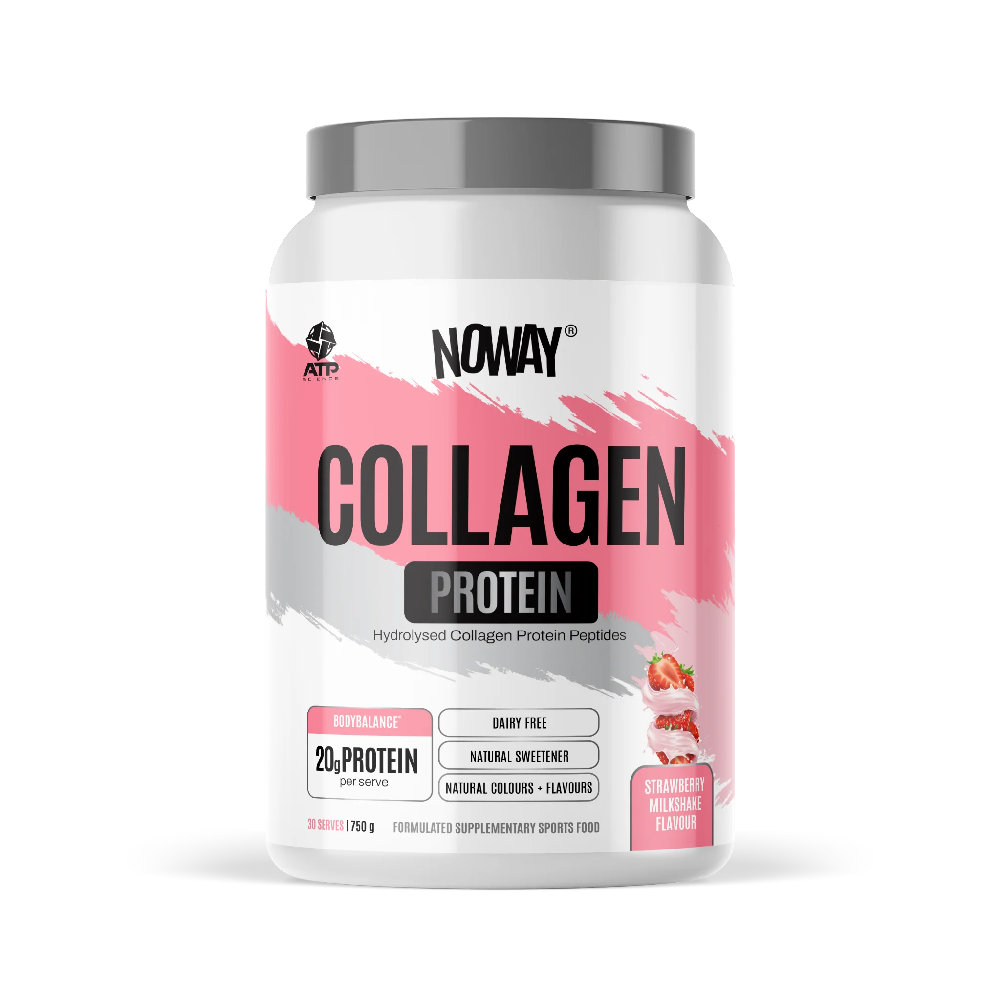 NOWAY Collagen Protein - Strawberry Milkshake