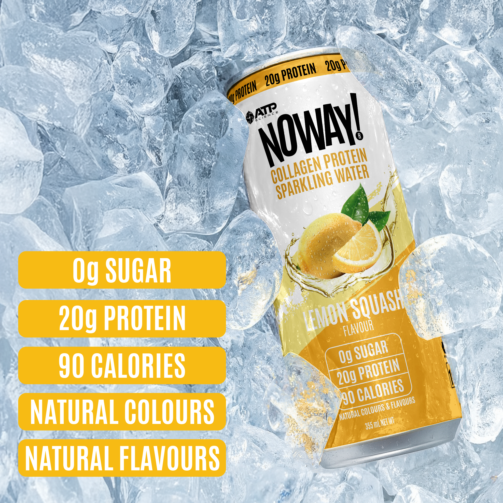 NOWAY!® Collagen Protein Sparkling Water - Lemon Squash