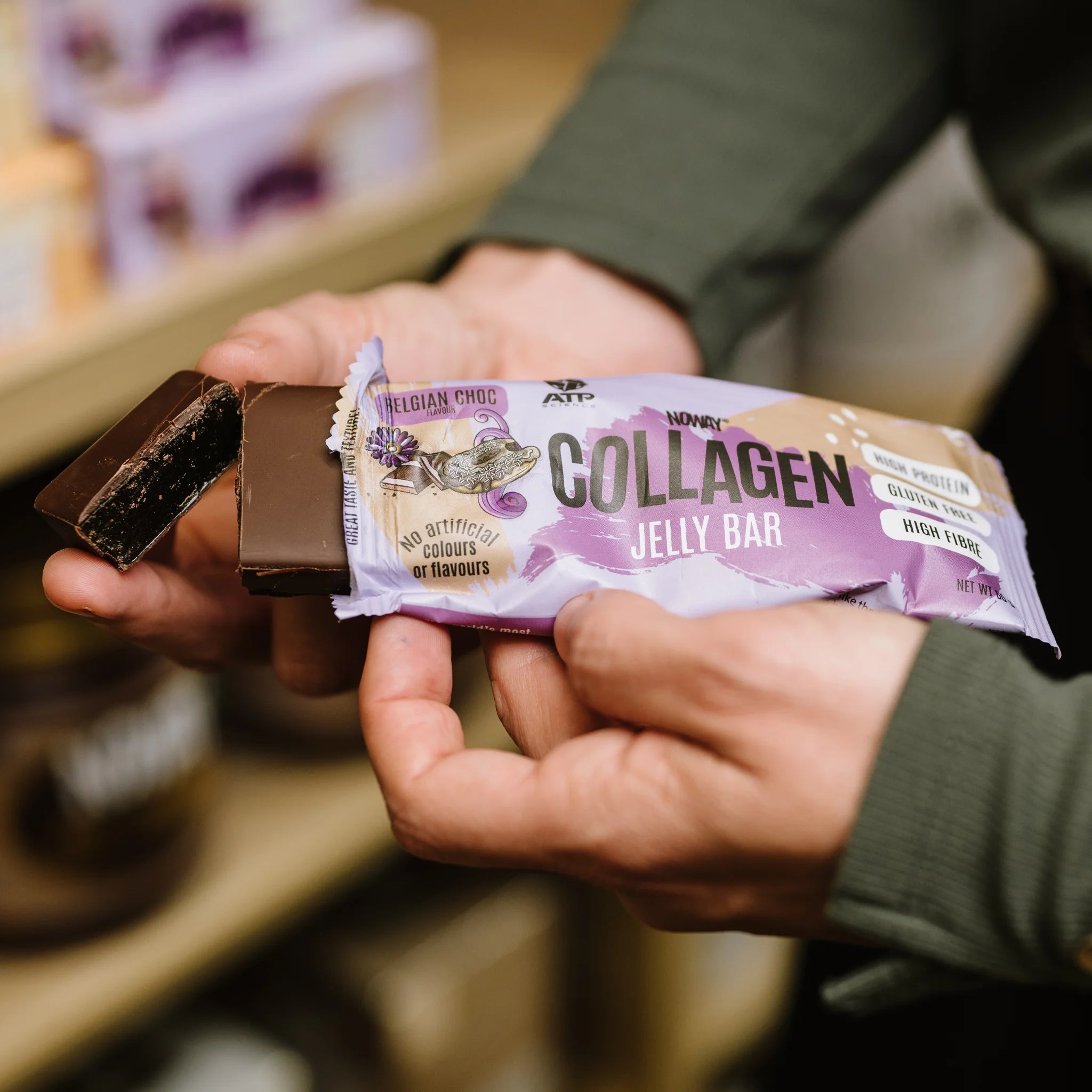 NOWAY Collagen Jelly Bar - Belgian Choc