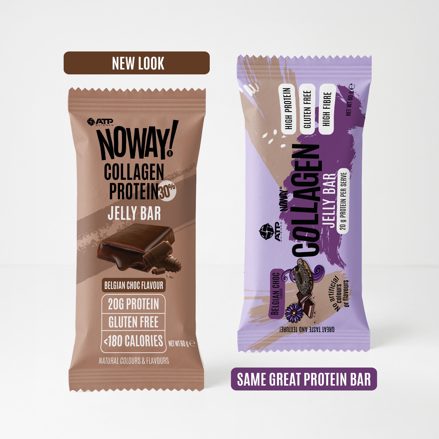 NOWAY Collagen Jelly Bar Box of 12 - Belgian Choc