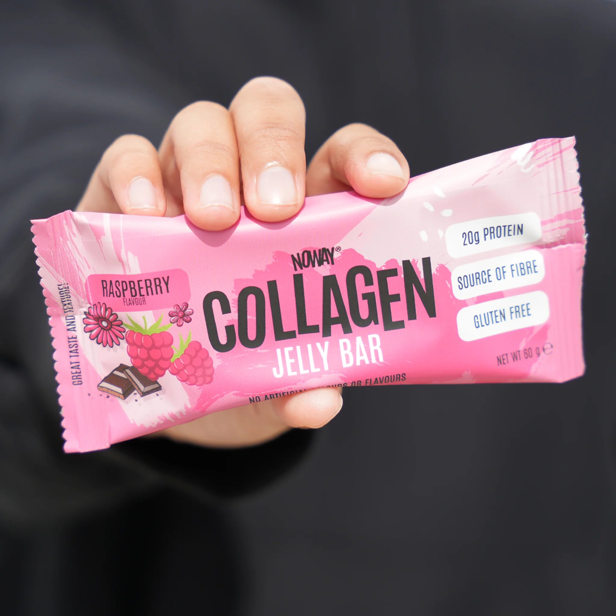 NOWAY Collagen Jelly Bar - Raspberry