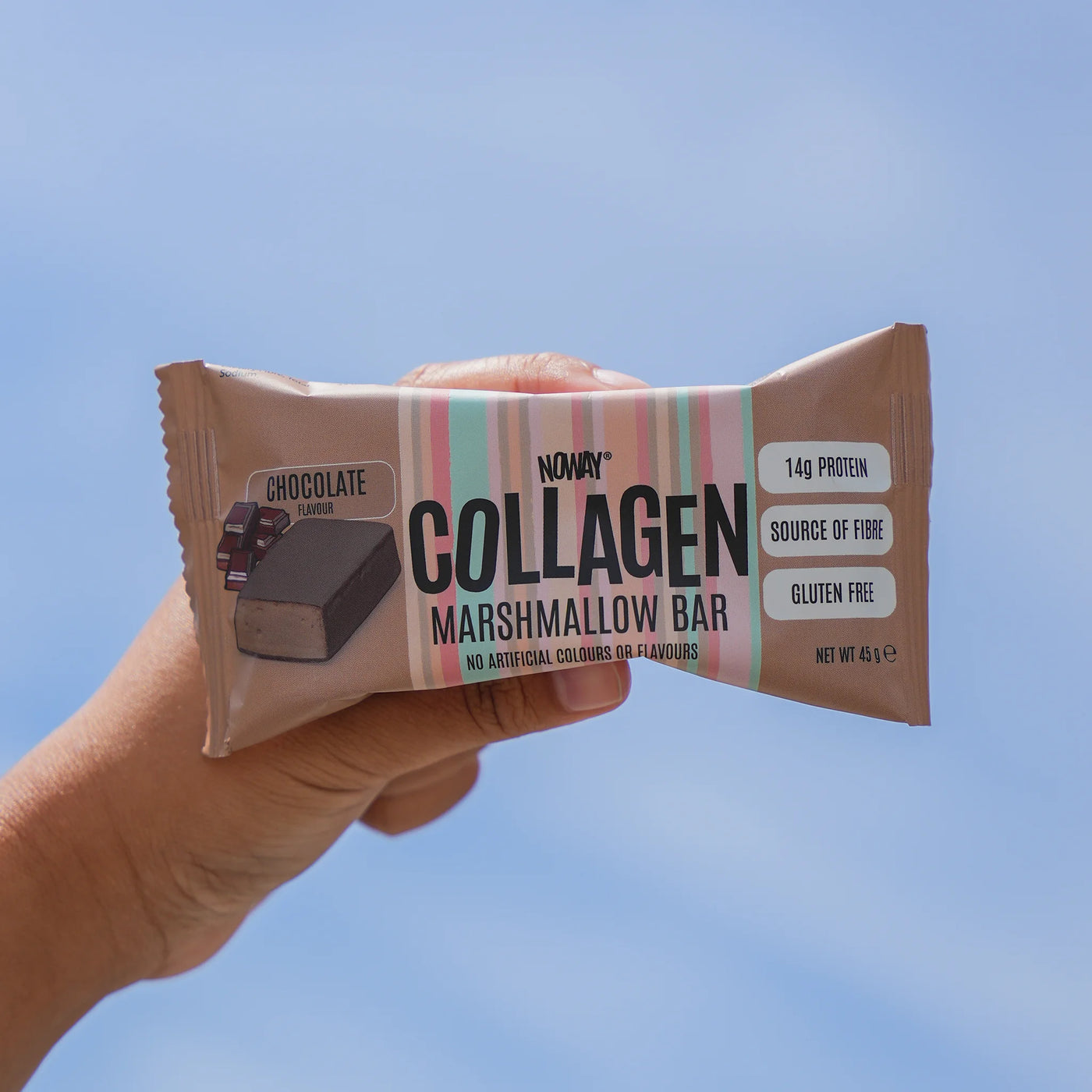 NOWAY Collagen Marshmallow Bar Box of 12 - Chocolate