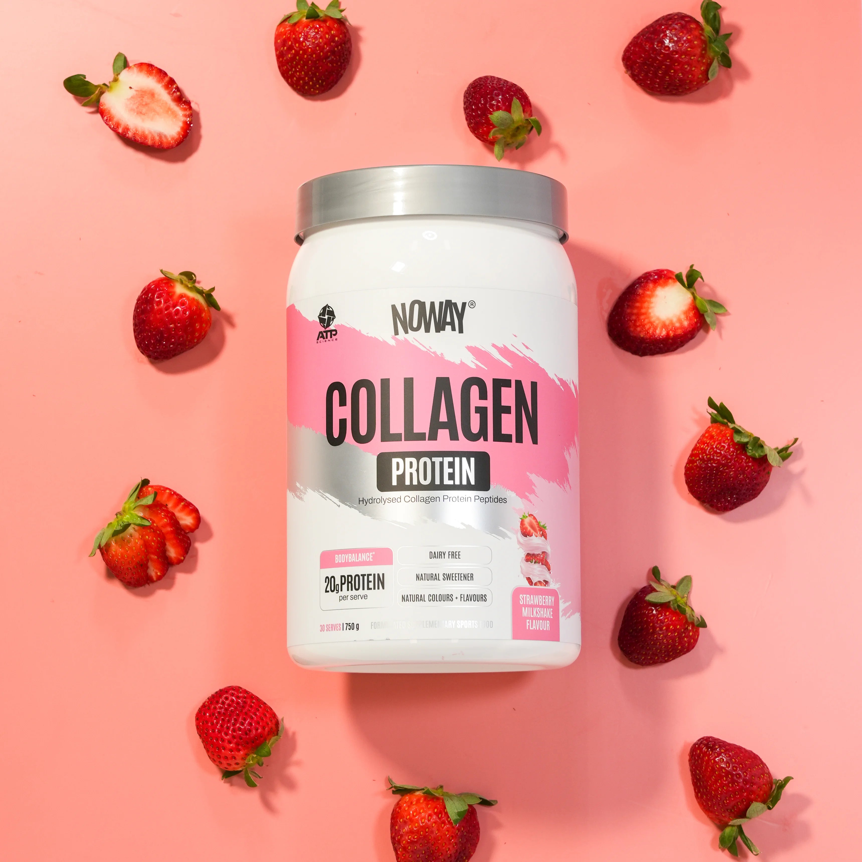 NOWAY Collagen Protein - Strawberry Milkshake