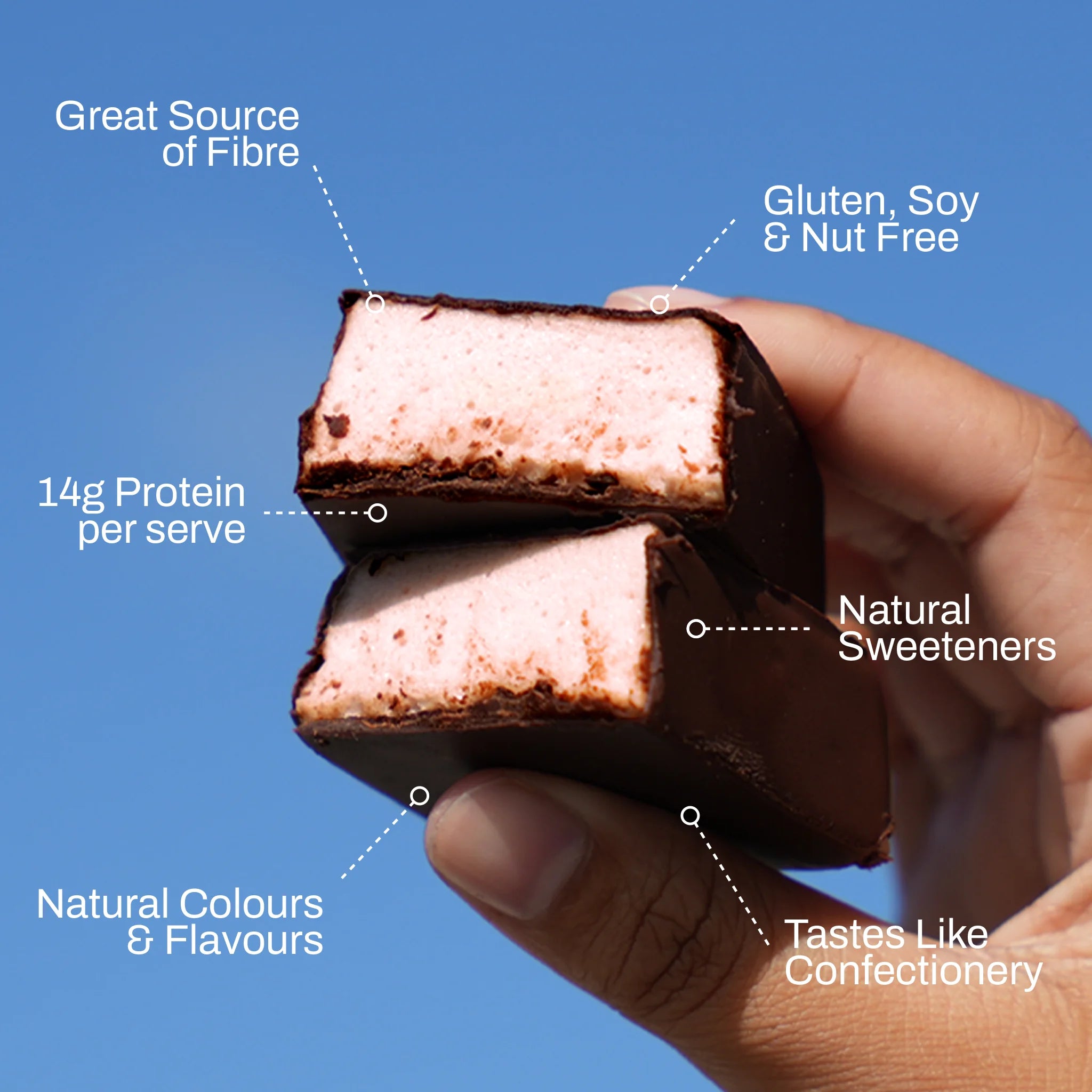 NOWAY Collagen Marshmallow Bar - Strawberry