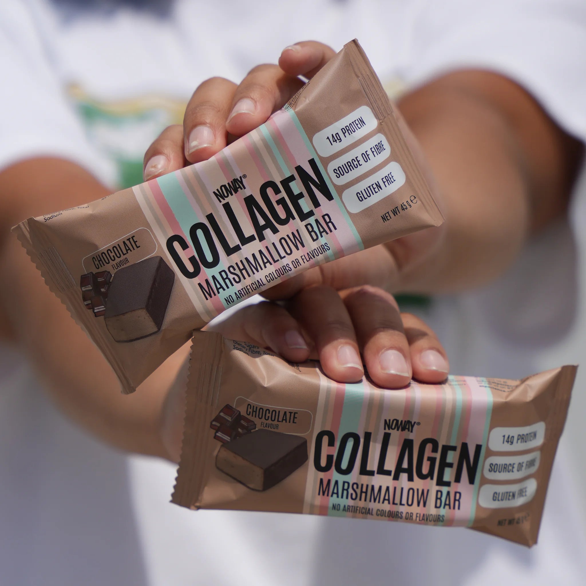 NOWAY Collagen Marshmallow Bar Box of 12 - Chocolate