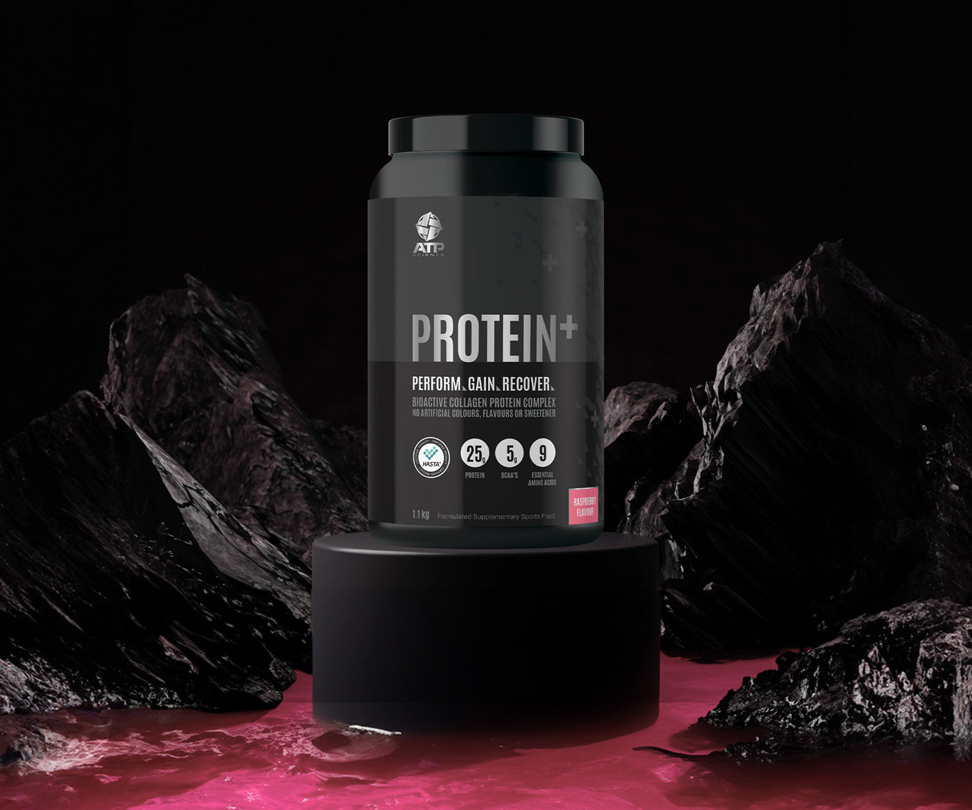 Protein Plus HASTA Certified Collagen Protein - Raspberry