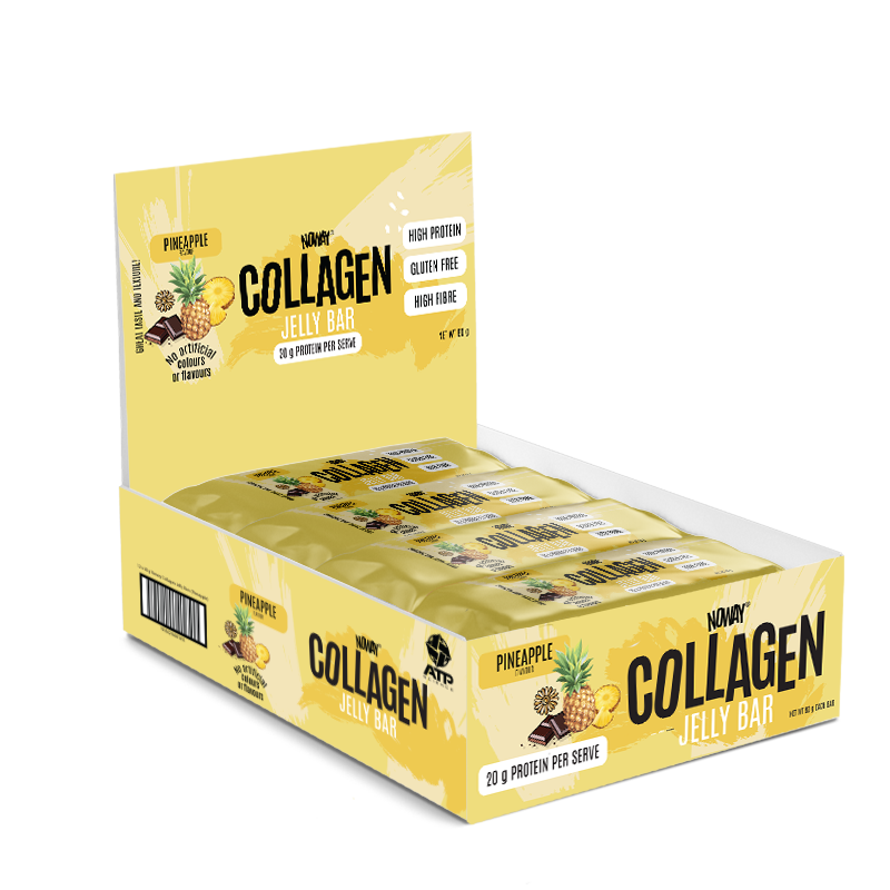 NOWAY Collagen Jelly Bar Box of 12 - Pineapple